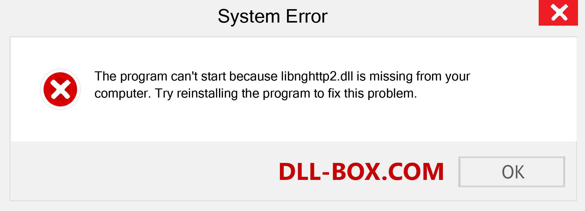  libnghttp2.dll file is missing?. Download for Windows 7, 8, 10 - Fix  libnghttp2 dll Missing Error on Windows, photos, images